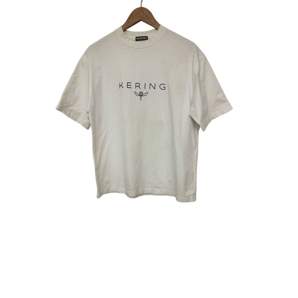 Balenciaga White Kering T-Shirt S
